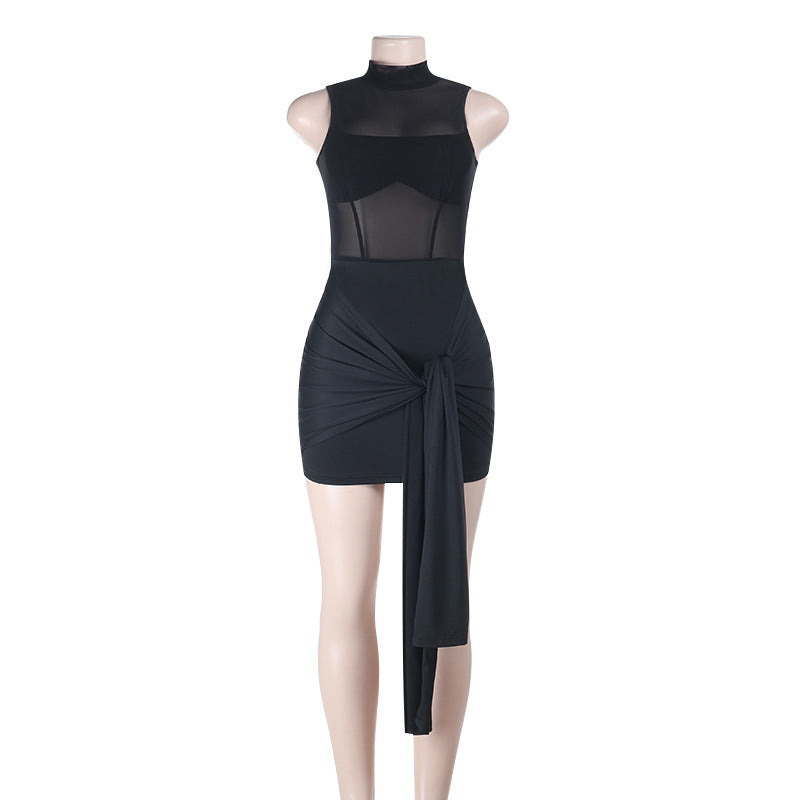 Damen Figurumspielendes Mini-Kleid mit raffinierten Drapierungen Drune