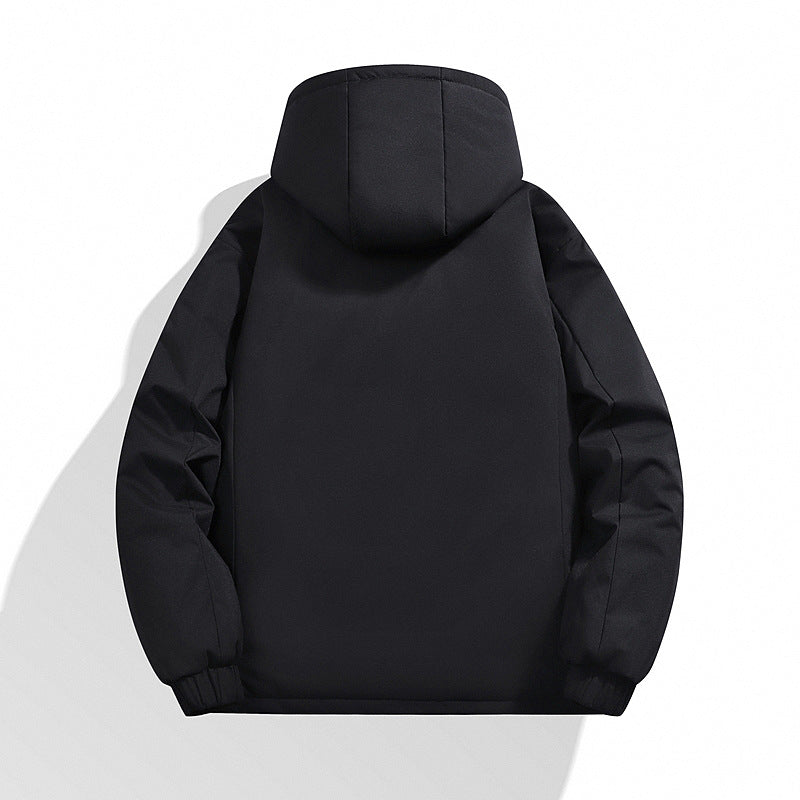 Herren Wattierte Kapuzen‑Winterjacke mit wasserabweisender Membran und verschweißter Brusttasche Drune