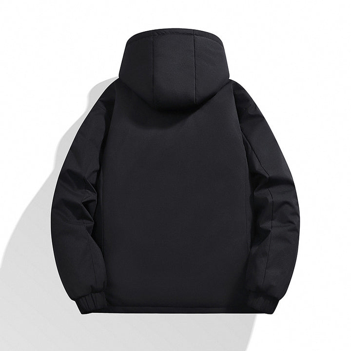 Herren Wattierte Kapuzen‑Winterjacke mit wasserabweisender Membran und verschweißter Brusttasche Drune