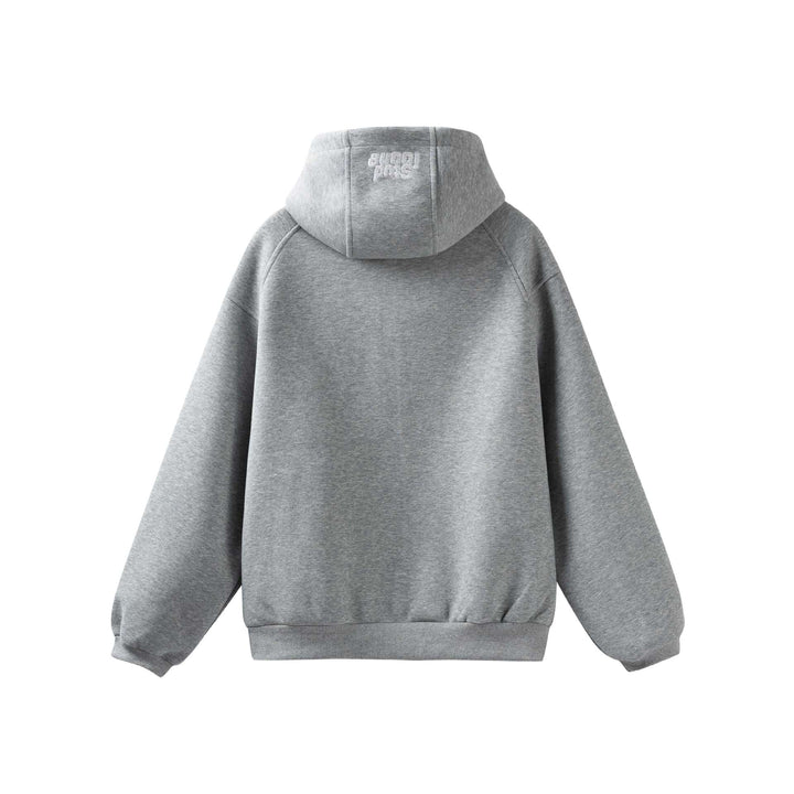 Unisex Oversize Kapuzenjacke mit hohem Kragen, Zweiwege‑Reißverschluss und eingearbeiteten Eingriffstaschen Drune