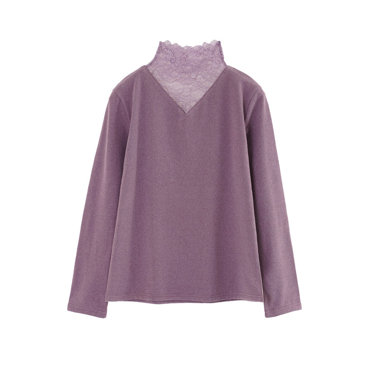 Damen Shirt mit elegante Spitzendetails Drune