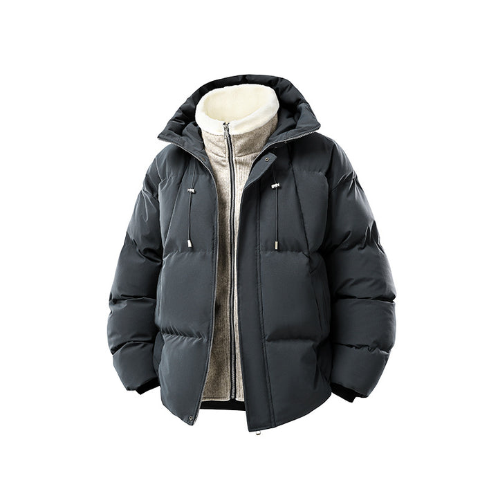 Damen Oversize-Steppjacke mit integriertem Fleece-Innenlayer und Kapuze Drune