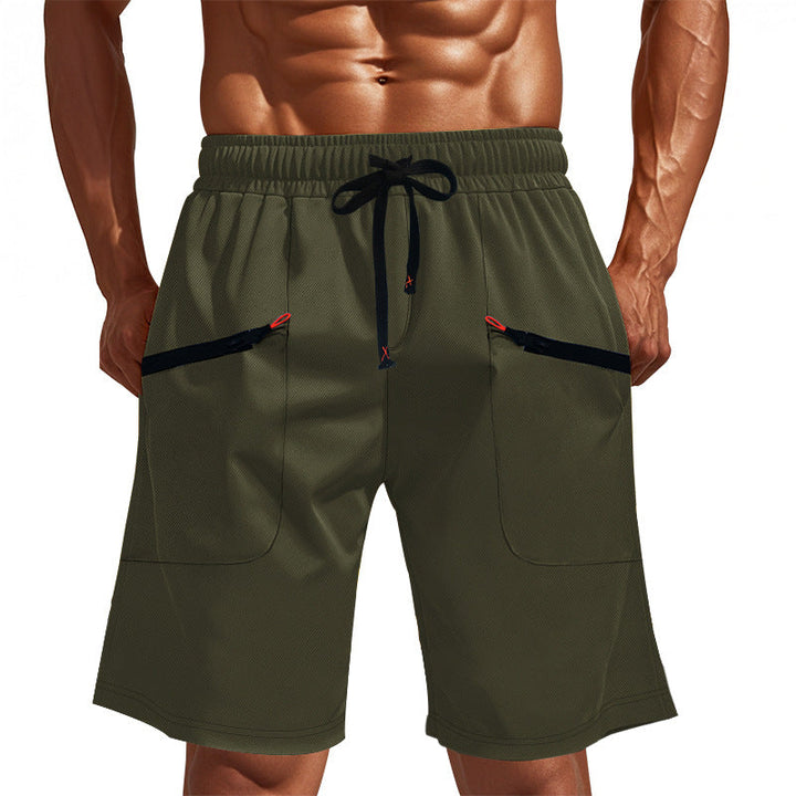 Herren Sportliche Shorts mit vielseitigen Taschen und elastischem Bund Drune