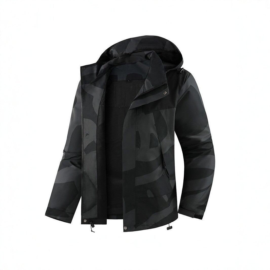 Herren Technische Outdoorjacke mit Kapuze Drune