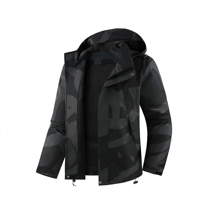Herren Technische Outdoorjacke mit Kapuze Drune