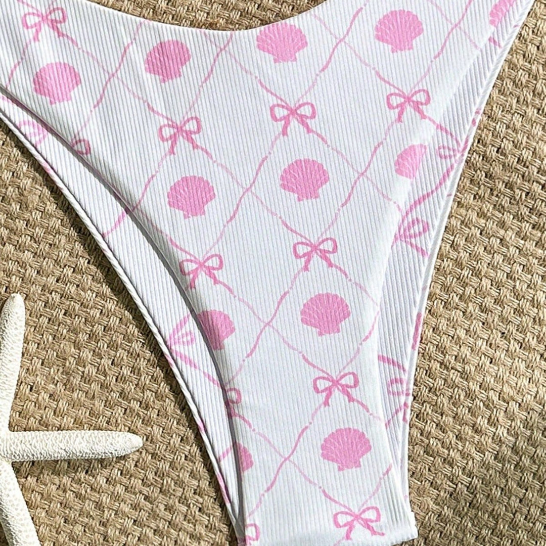 Damen Triangel-Bikini mit verspieltem Muschel-Design Drune