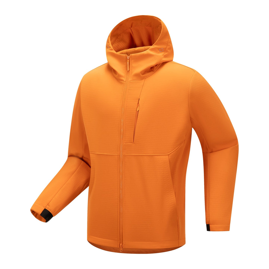 Herren Softshell-Funktionsjacke mit Wattierung, Kapuze & Zwei-Wege-Reißverschluss Drune