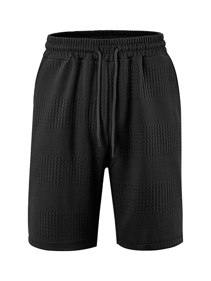 Herren Sportliche Kurze Hosen mit innovativer Textur und elastischem Bund Drune