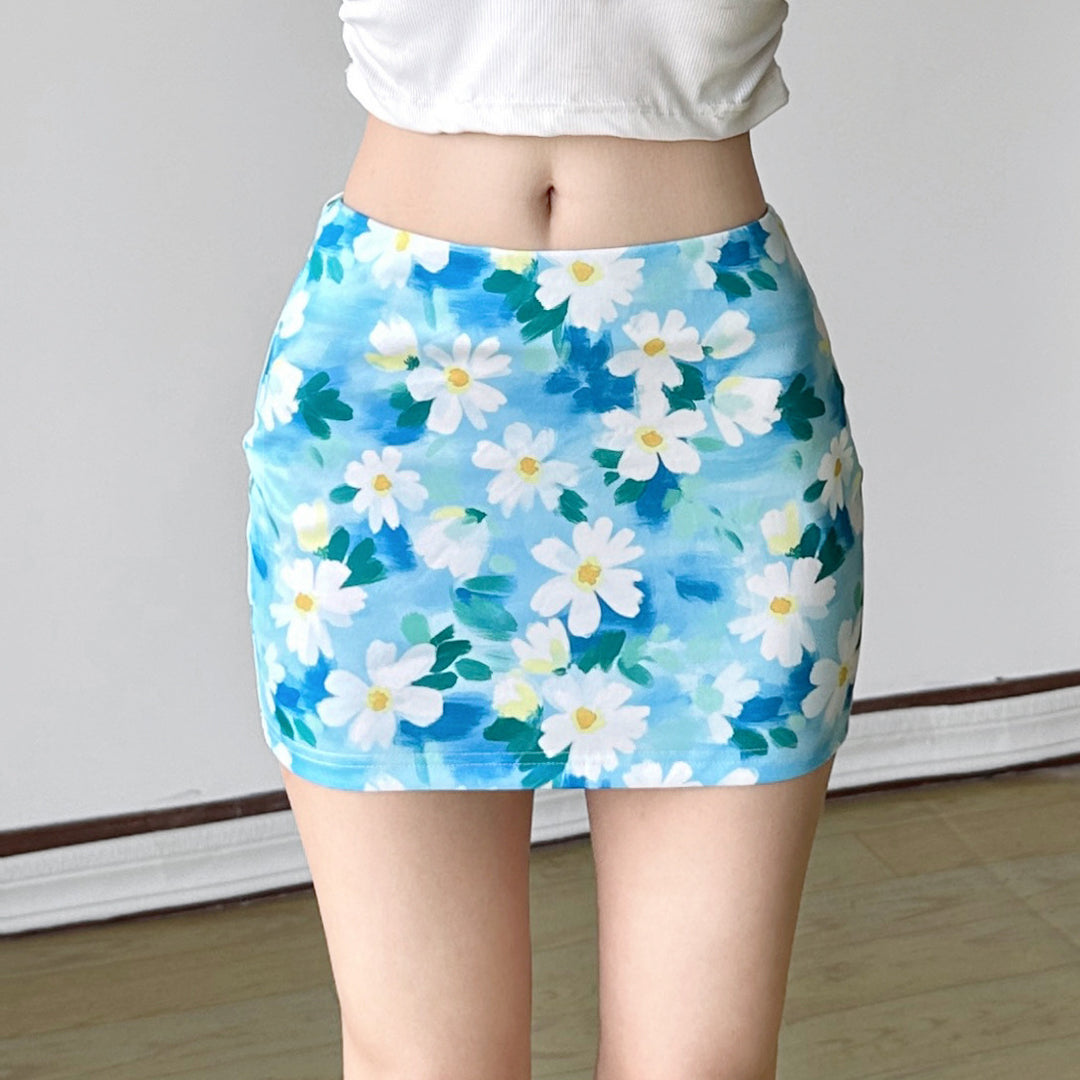 Damen luftiger Minirock mit voluminösen Rüschendetails Drune
