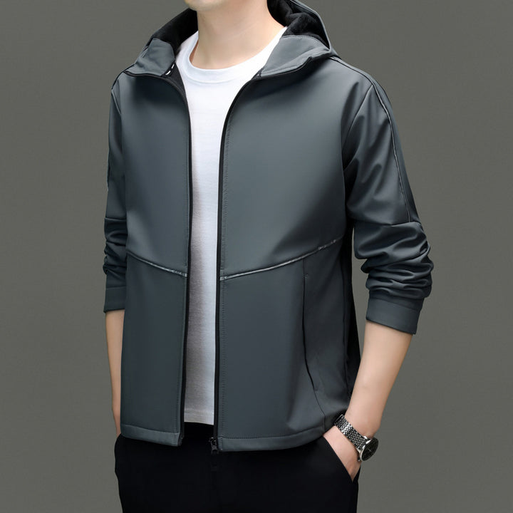 Herren Funktionsjacke mit sportlichem Stehkragen und reflektierenden Akzenten Drune