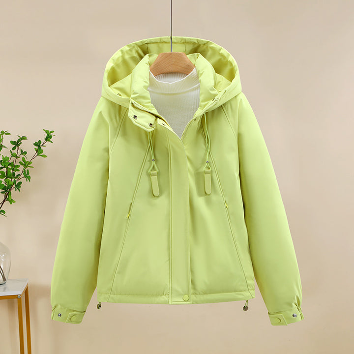 Damen Funktionale Softshelljacke mit verstellbarer Kapuze und hochwertigen Reißverschlüssen Drune