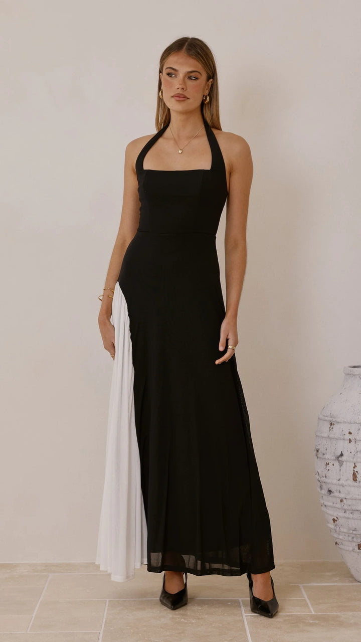 Damen Abendkleid mit asymmetrischem Schnitt und eleganten Akzenten Drune