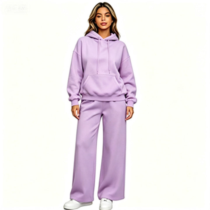 Damen Bequemer Oversized Hoodie mit weiten Jogginghosen Drune