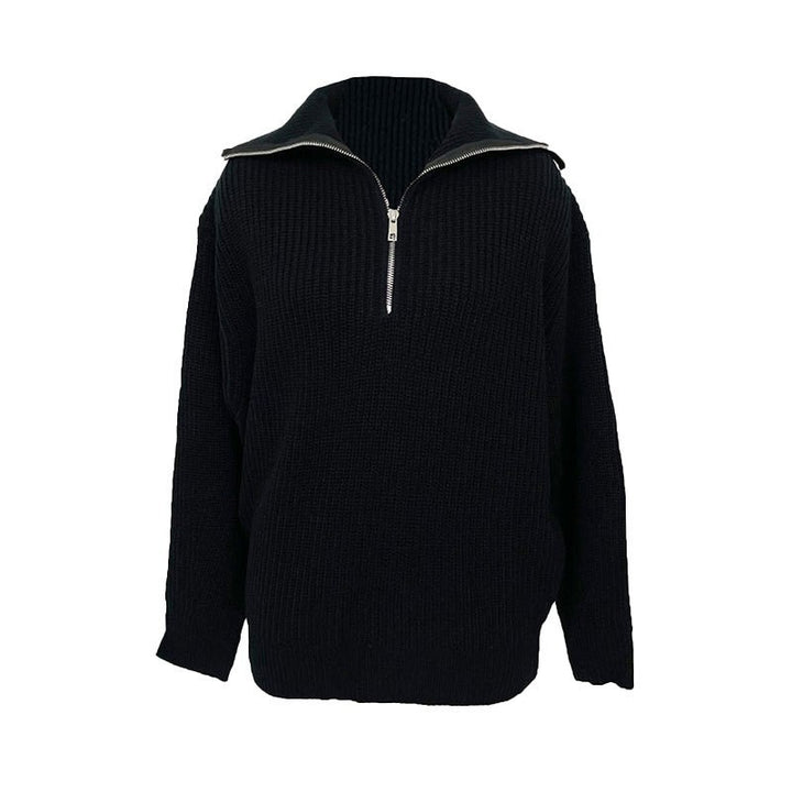 Damen lockerer Strickpullover Drune