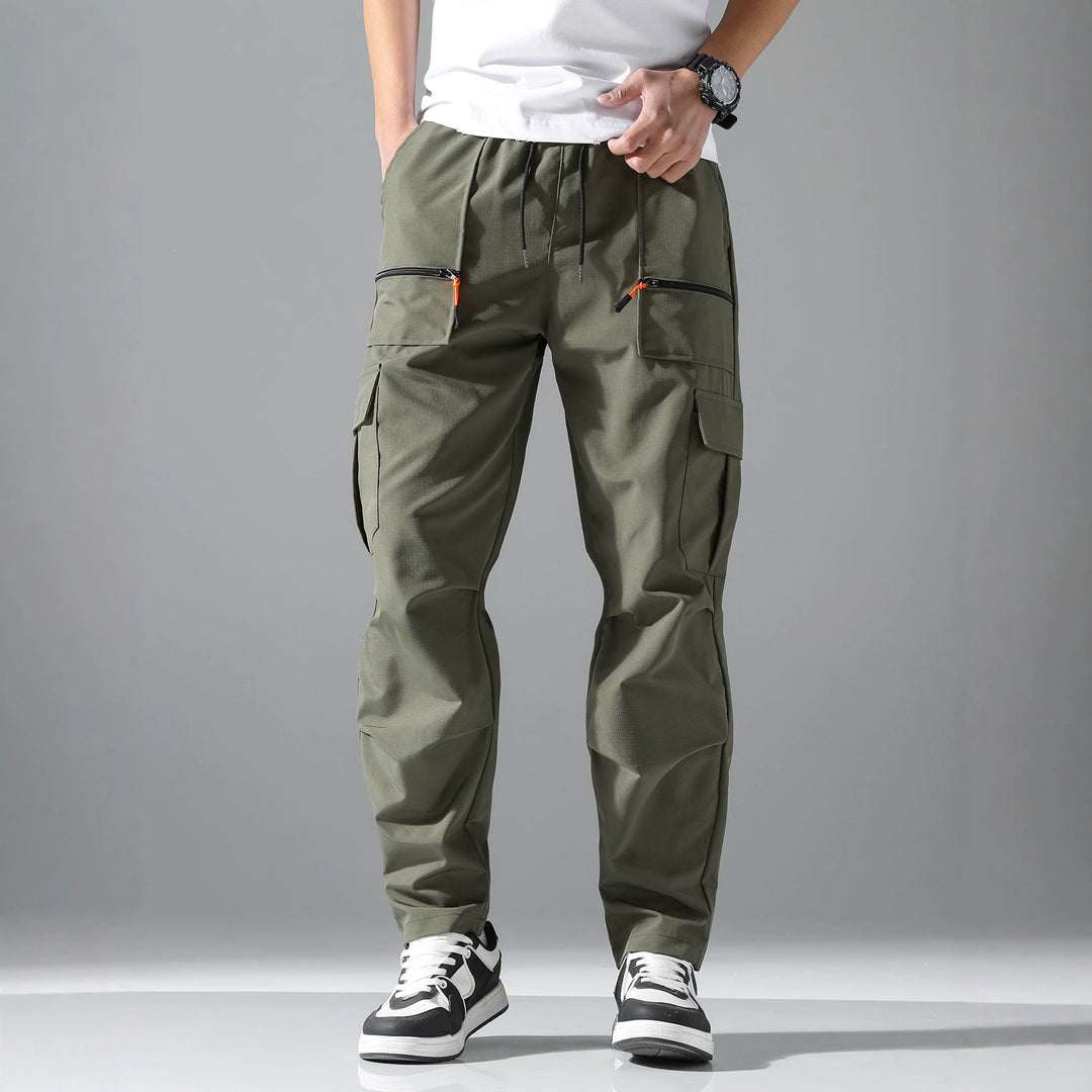 Herren Bequeme Cargo-Hose mit elastischem Bund Drune