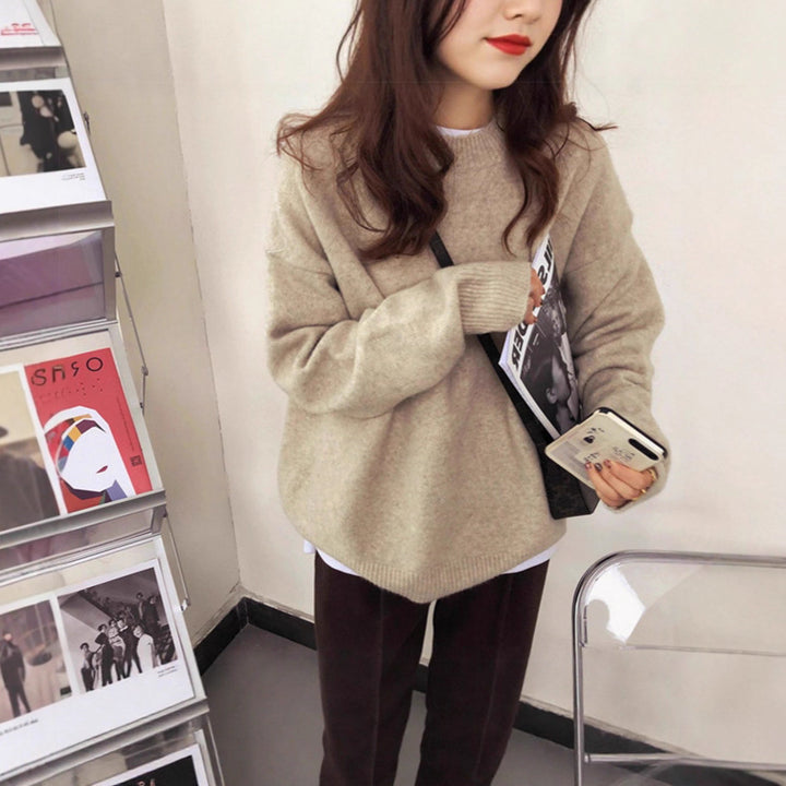 Damen Kuscheliger Oversized Pullover Drune