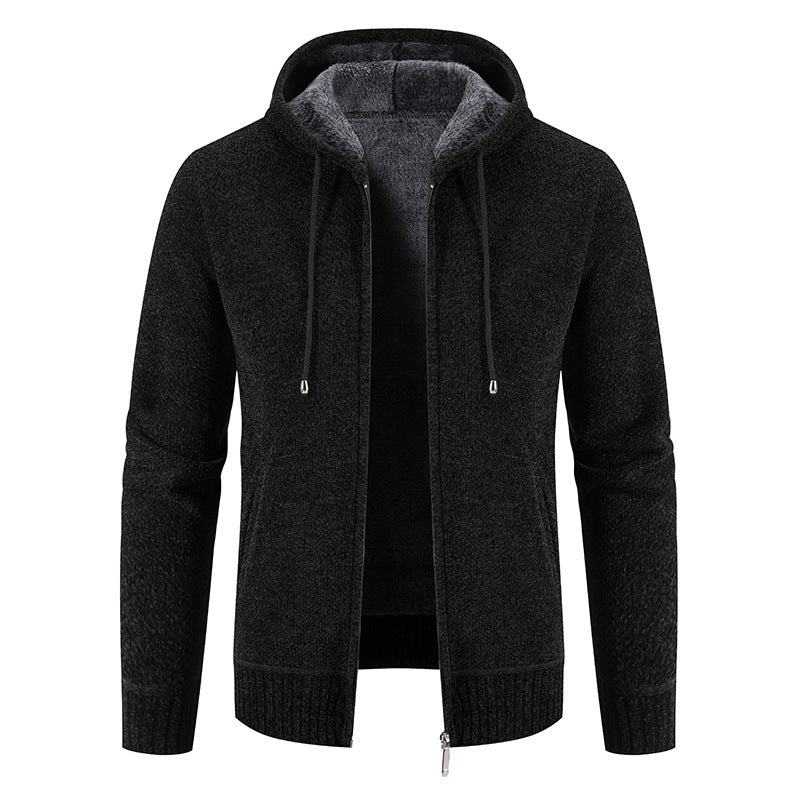 Herren Kapuzenjacke mit weichem Innenfutter und innovativem Design Drune