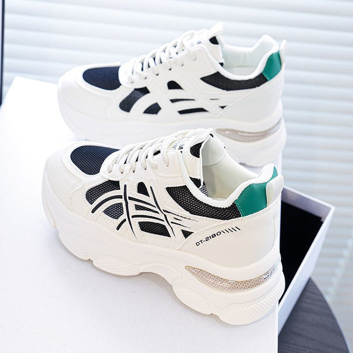 Damen Sportliche Sneaker mit atmungsaktivem Mesh und dämpfender Sohle Drune