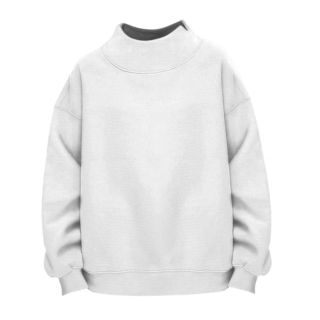 Damen Lässiges Funnel-Neck Sweatshirt im Oversize‑Schnitt mit überschnittener Schulter Drune