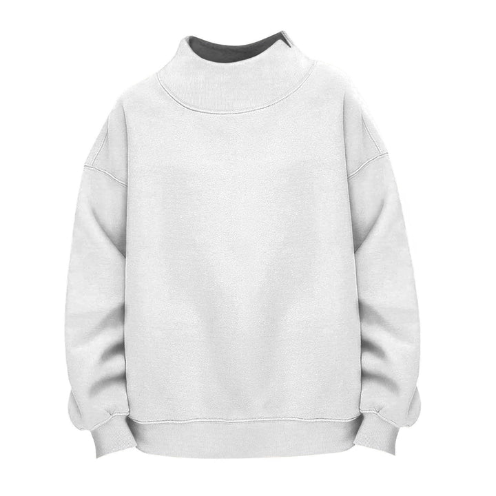 Damen Lässiges Funnel-Neck Sweatshirt im Oversize‑Schnitt mit überschnittener Schulter Drune