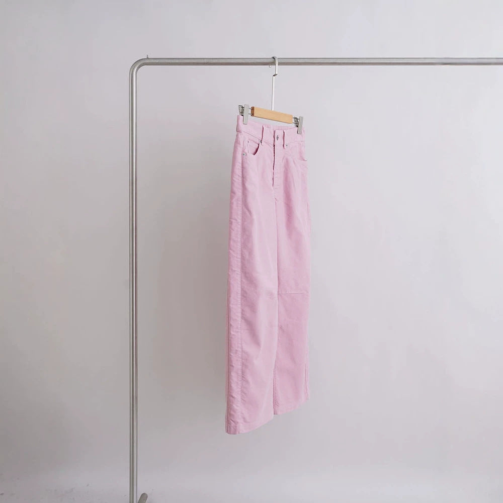 Damen Weite High-Waist Hose Drune