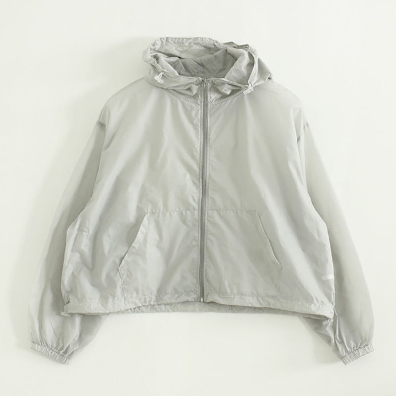 Damen Leichte Funktionsjacke mit Kapuze Drune