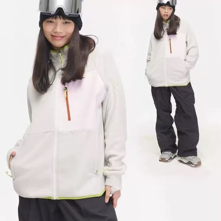Damen funktionale Outdoor-Jacke mit praktischen Reißverschlusstaschen Drune