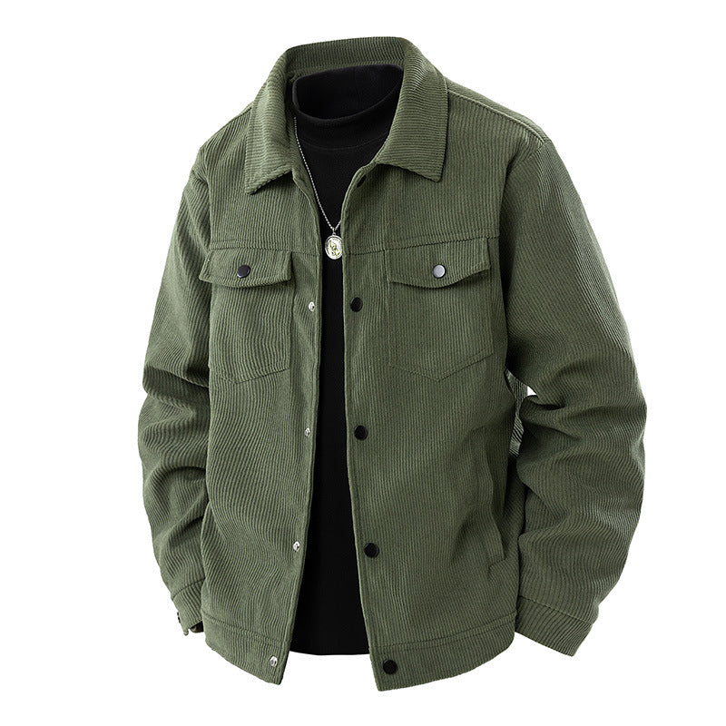 Herren Modische Kordjacke Drune