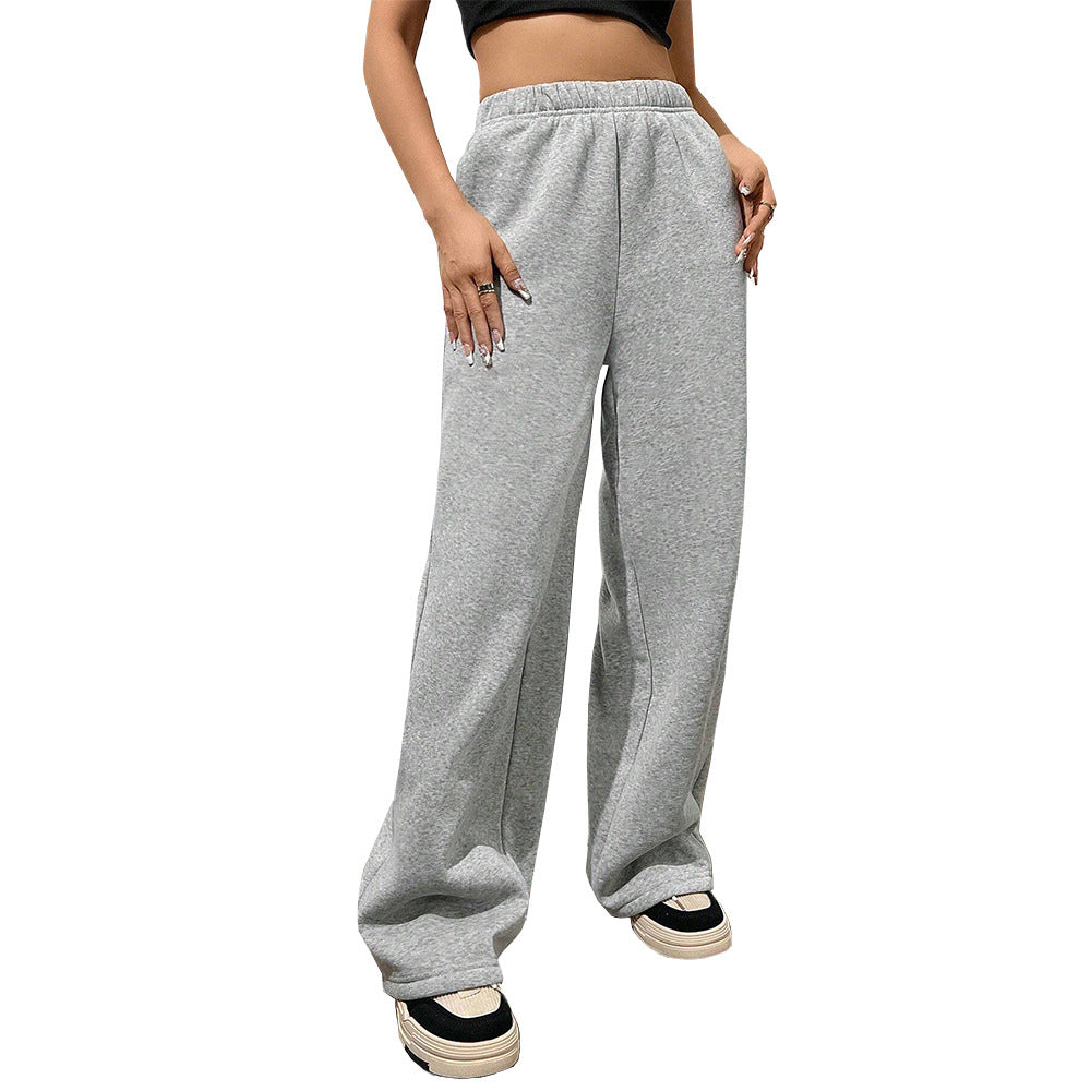 Damen weite Freizeithose aus komfortablem Sweatmaterial Drune