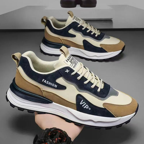 Herren Stylischer Chunky-Sneaker mit Wildleder-Overlays und profilierter Trail-Sohle Drune