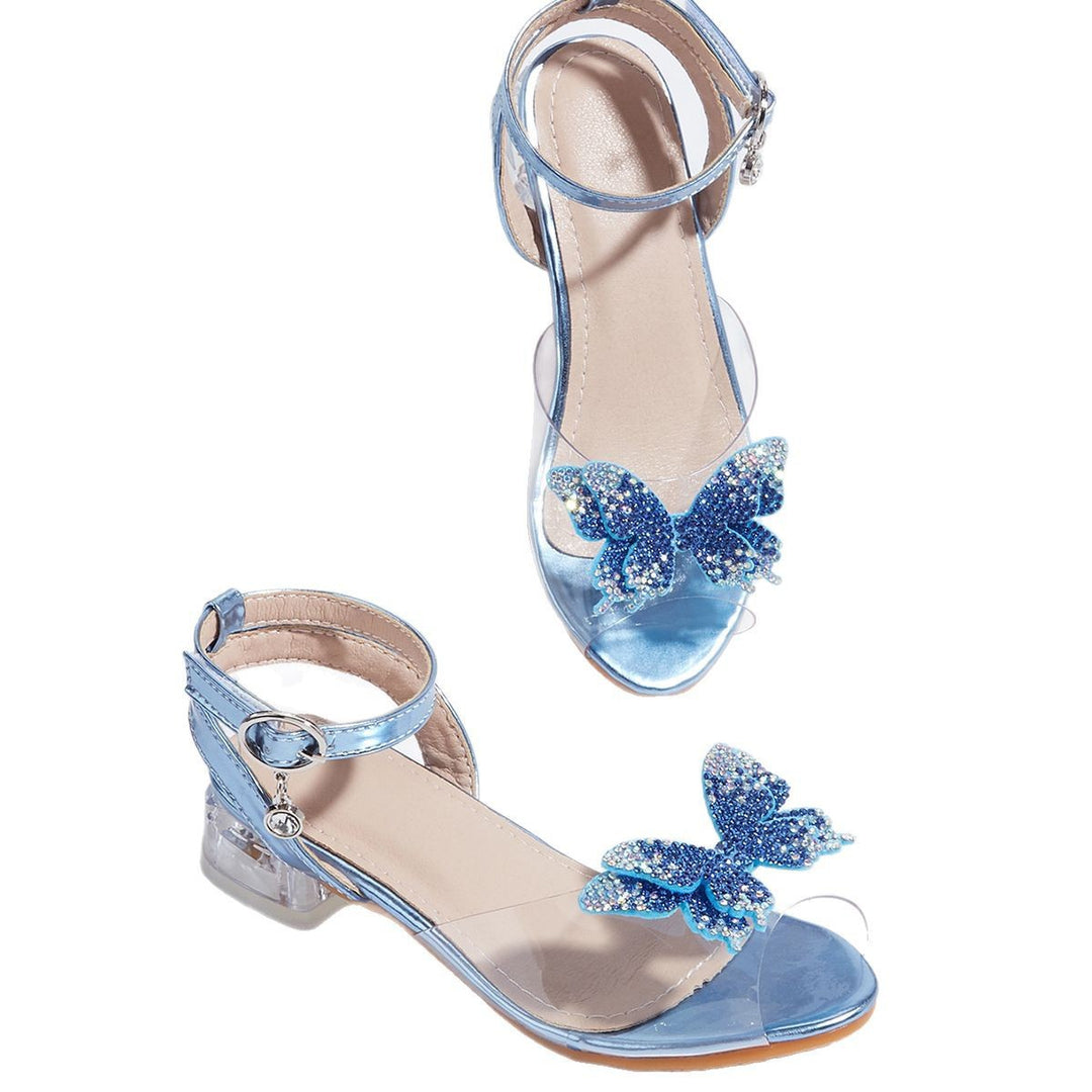 Mädchen Bunte Sandalen mit funkelnder Schmetterlingsapplikation Drune