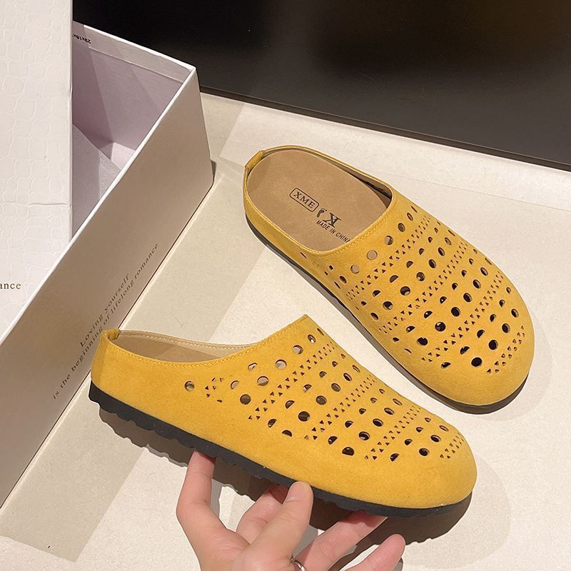 Damen Bequeme Clogs mit luftigen Aussparungen und rutschfester Sohle Drune