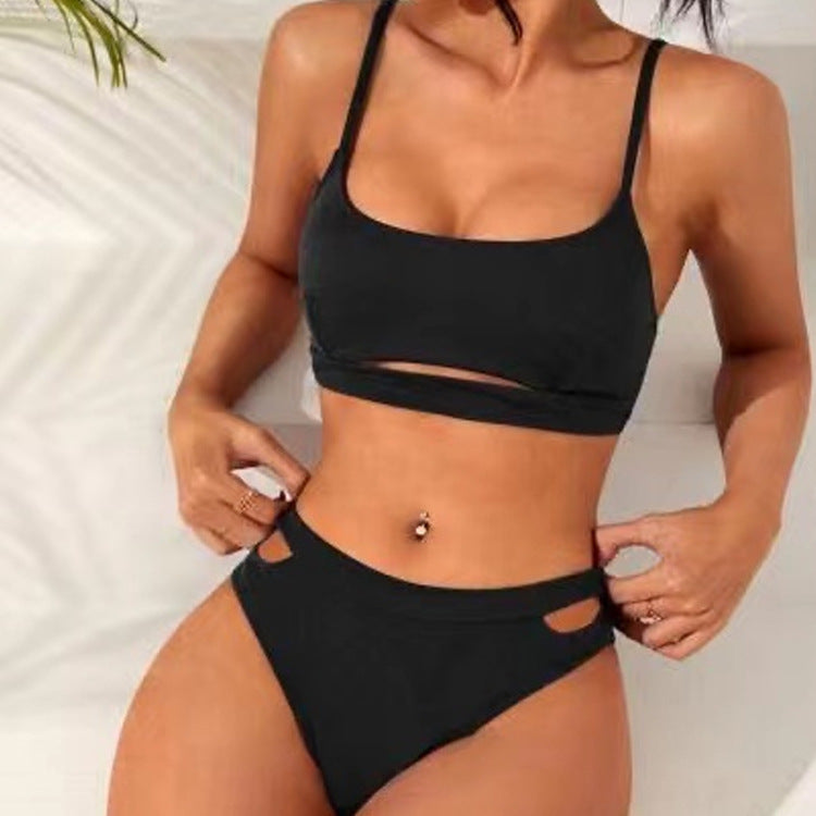 Damen Bikini-Set mit innovativem Ausschnitt und hohem Beinausschnitt Drune