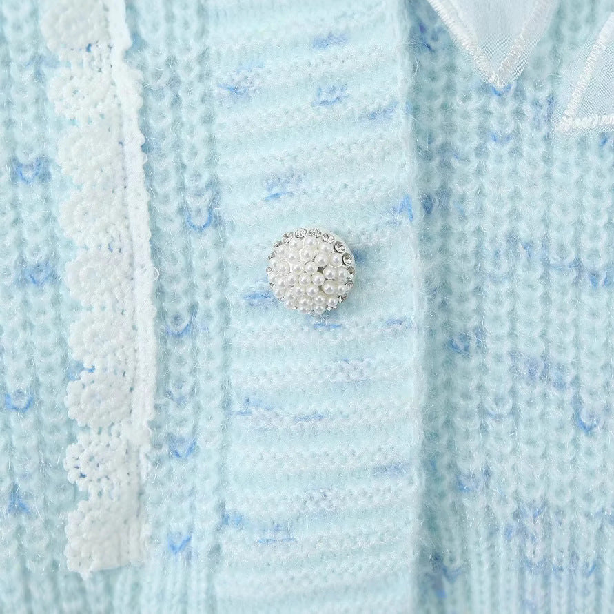 Damen Kuschelige Strickjacke mit zarten Schleifendetails Drune