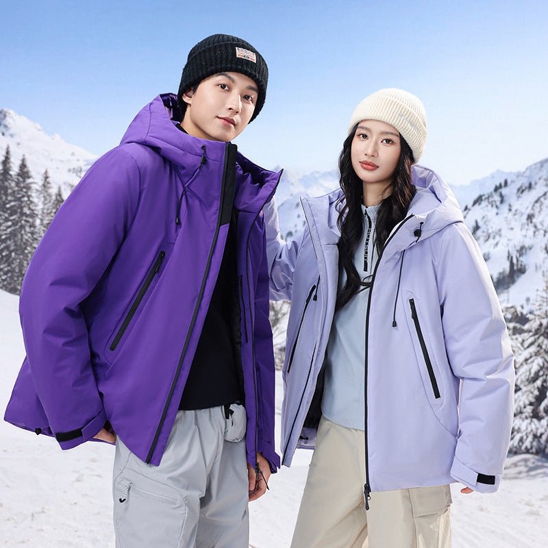 Herren wattierte, wasserabweisende Tech-Outdoorjacke mit Kapuze Drune