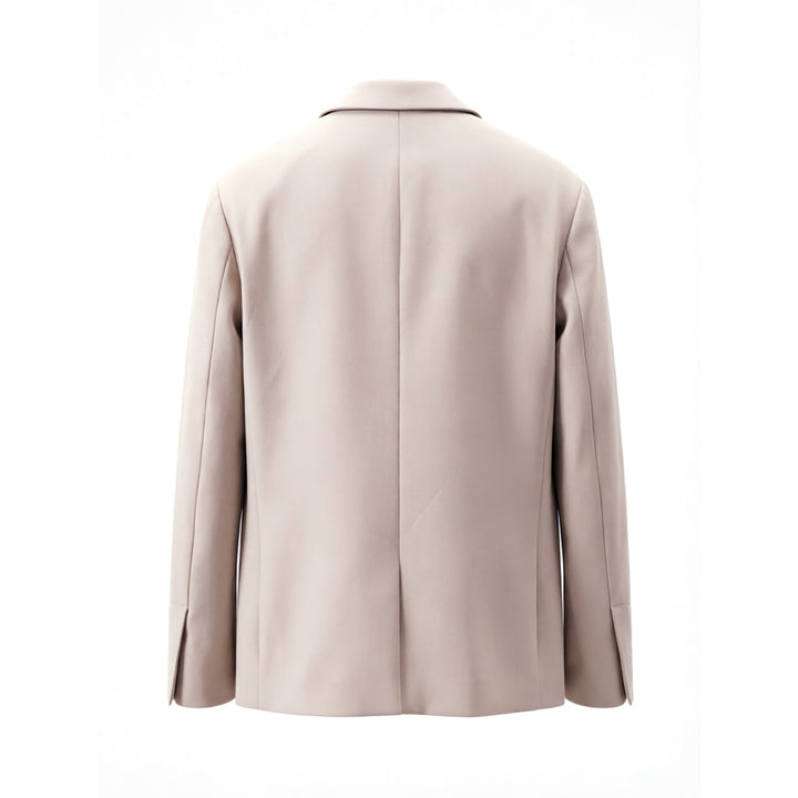 Damen Eleganter taillierter einreihiger Wollblazer mit Reverskragen Drune