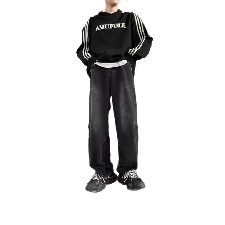 Herren Weitgeschnittene Cargo-Jeans Drune