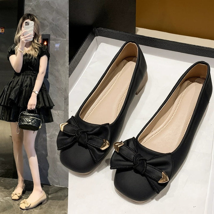 Damen Ballerinas mit elegantem Schleifen-Detail und weichem Fußbett Drune