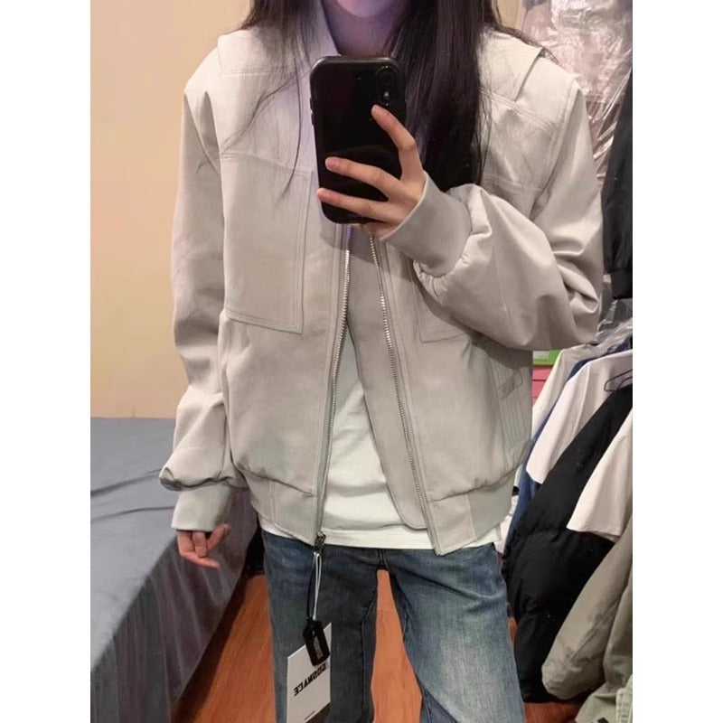 Damen Lässige Bomberjacke Drune