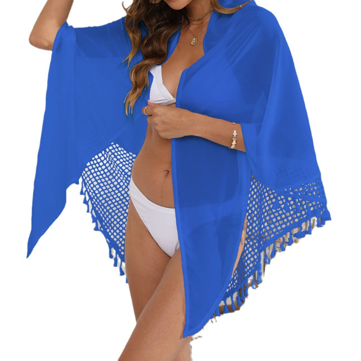 Damen eleganter Netz-Strandsarong mit Quasten Drune