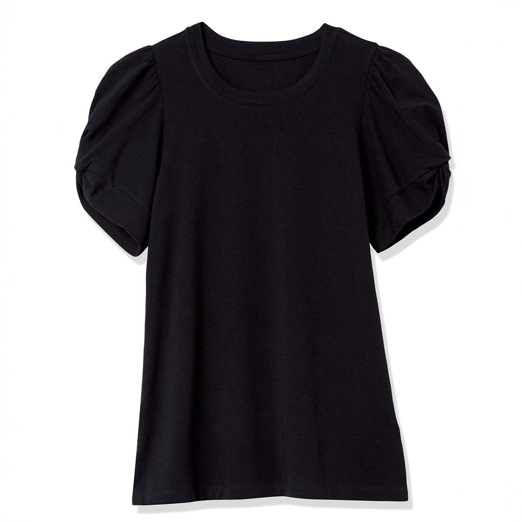 Damen Elegantes Oberteil mit Puffärmeln Drune