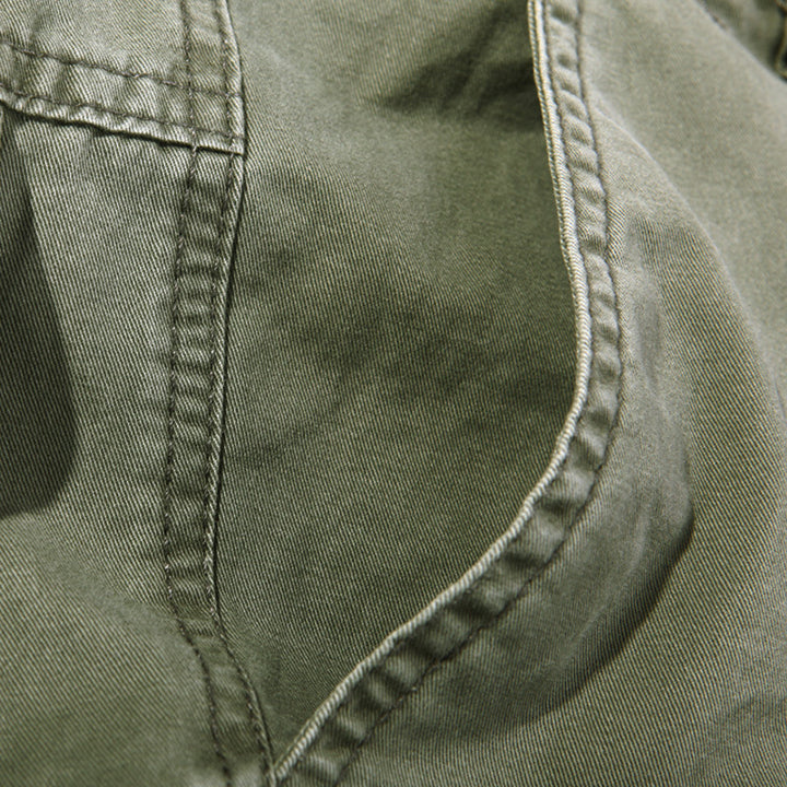 Herren Robuste Cargo-Arbeitshose mit Mehrfach‑Taschen, Kniefalten und Relaxed‑Fit Drune