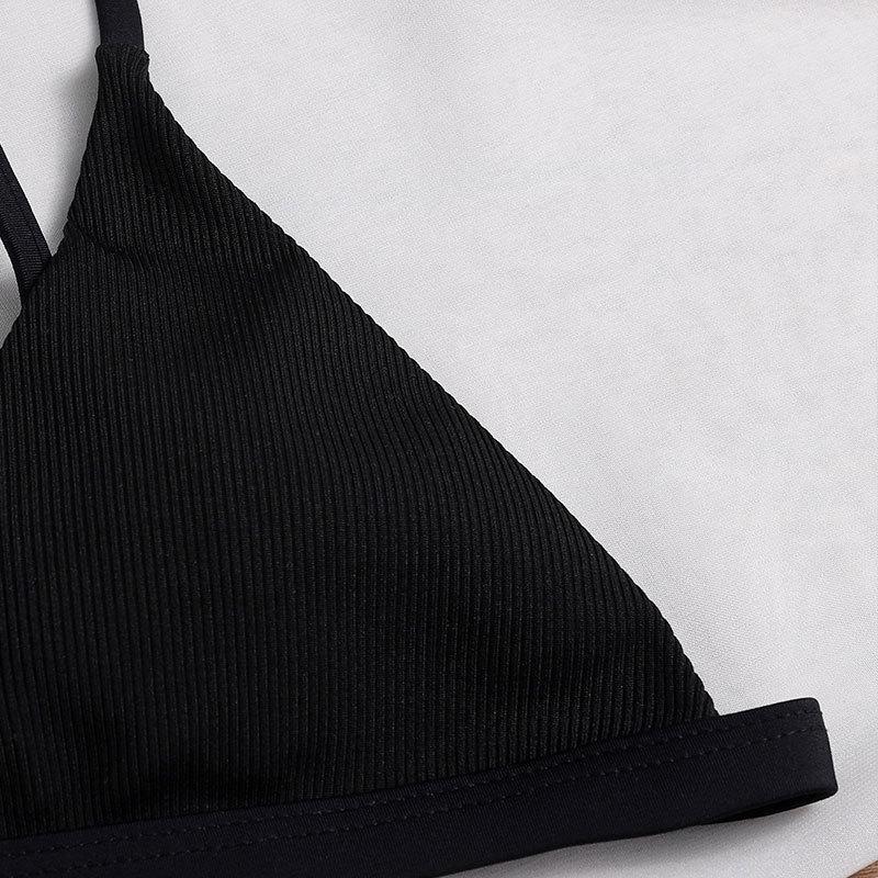 Damen Triangel-Bikini-Oberteil mit verstellbaren Trägern und schickem Design Drune