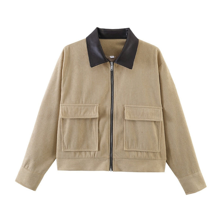 Damen Modische Jacke mit zwei aufgesetzten Taschen