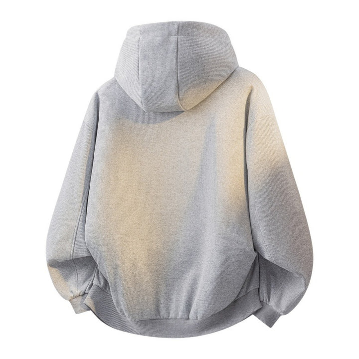 Damen Oversize-Kapuzenjacke mit Farbverlauf, Zwei-Wege-Reißverschluss & Zip-Taschen Drune