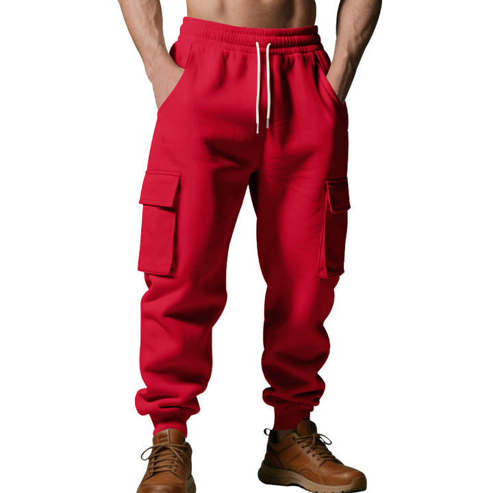 Herren Utility-Jogger mit Cargo-Taschen, Kordelzug und gerippten Bündchen Drune