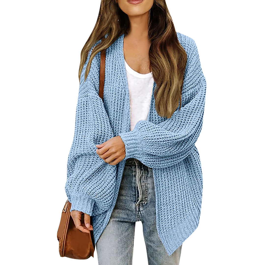 Damen Grobstrickjacke mit lässigem Schnitt und überschnittenen Schultern Drune