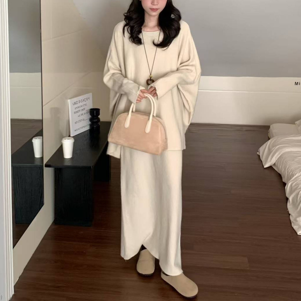 Damen Eleganter Oversized Strickpullover aus weichem Material Drune