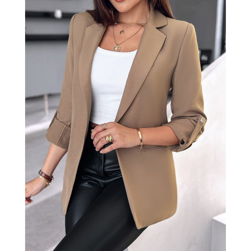Damen Tailored Blazer mit hochmodischem Schnitt und asymmetrischen Ärmeln Drune