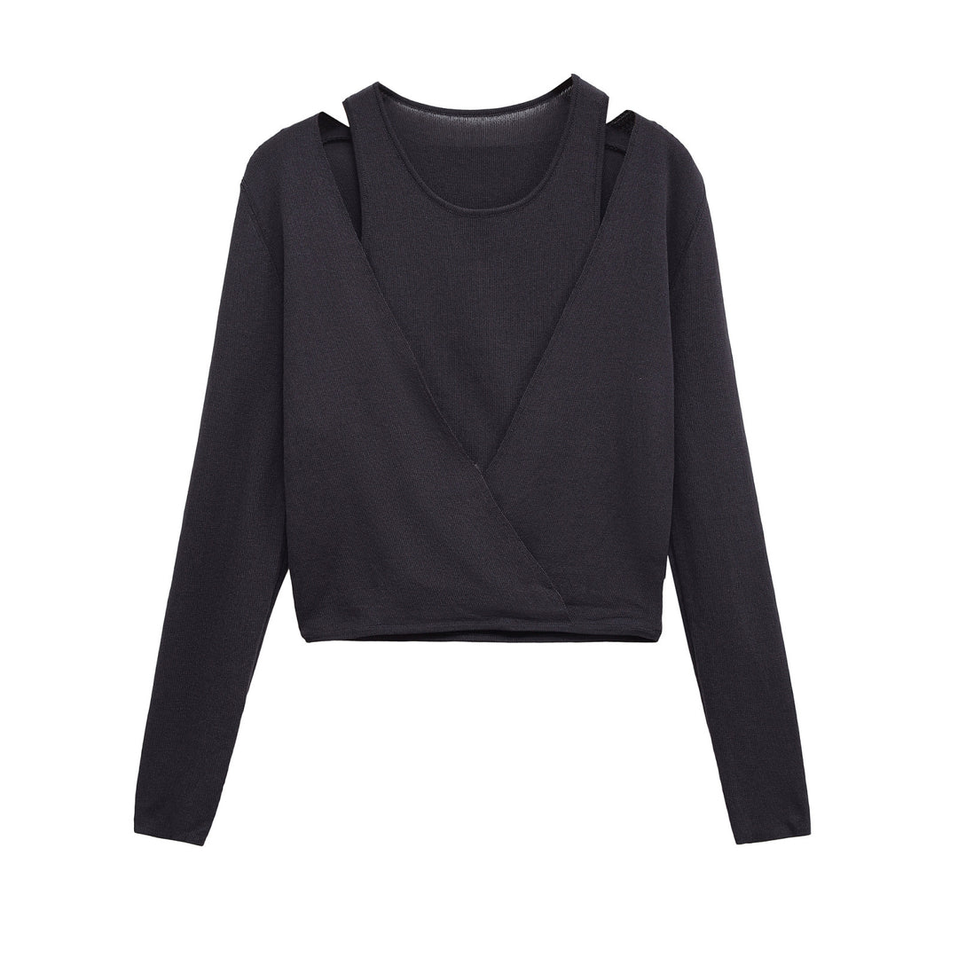 Damen Wickeloberteil mit eleganten Trägern und raffiniertem Design Drune